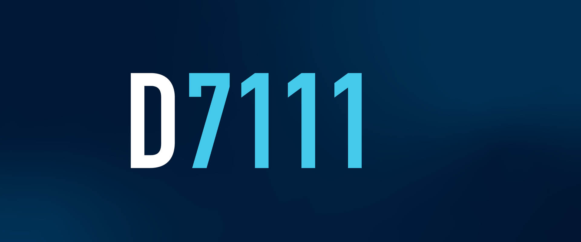 Code Tip: D7111