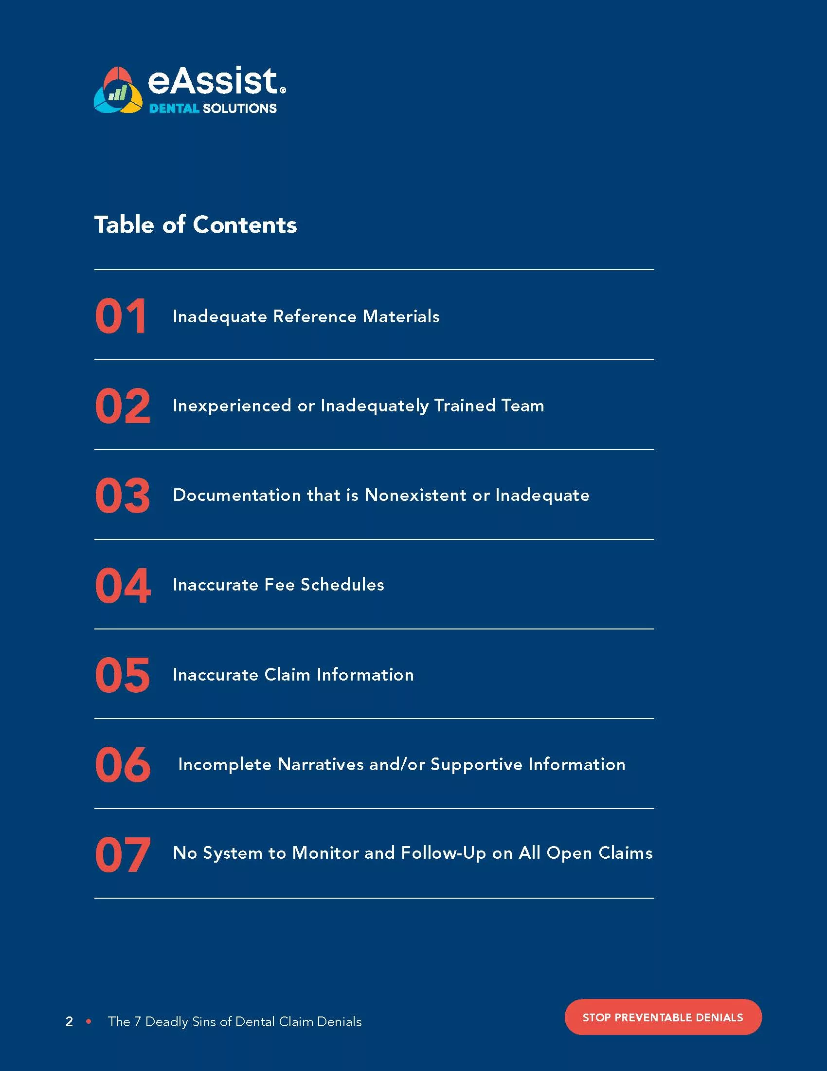 Table of Contents